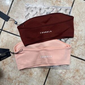 Youngla Women's sports bras  - Brown and Pink